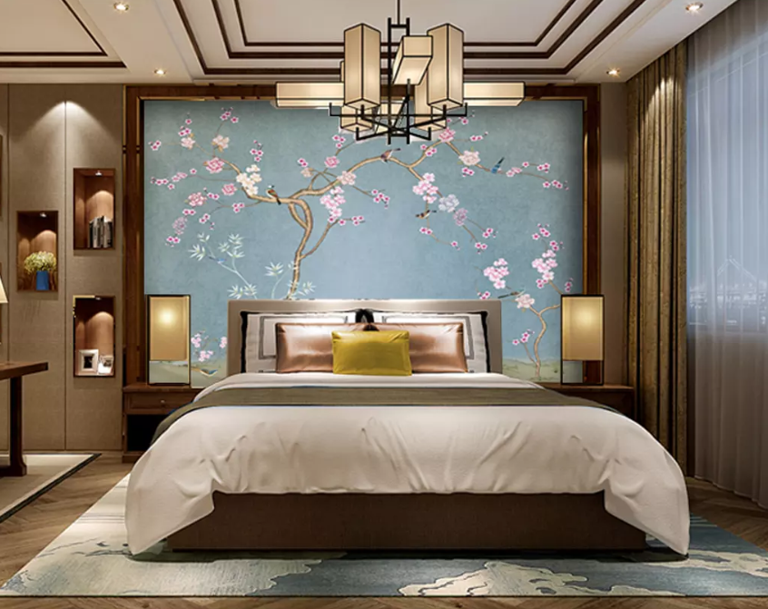 3D Tree Plum Bird 1369 Wallpaper AJ Wallpaper 2