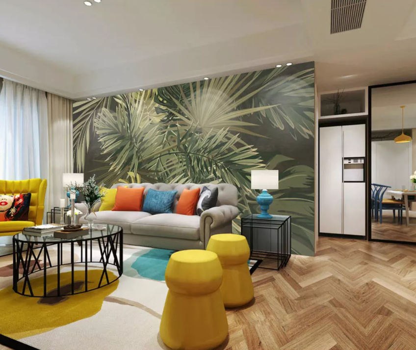 3D Crowded Plants 1338 Wallpaper AJ Wallpaper 2