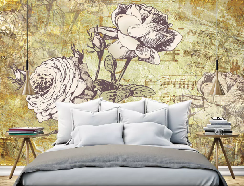 3D Sketch Flower Stationery 1337 Wallpaper AJ Wallpaper 2