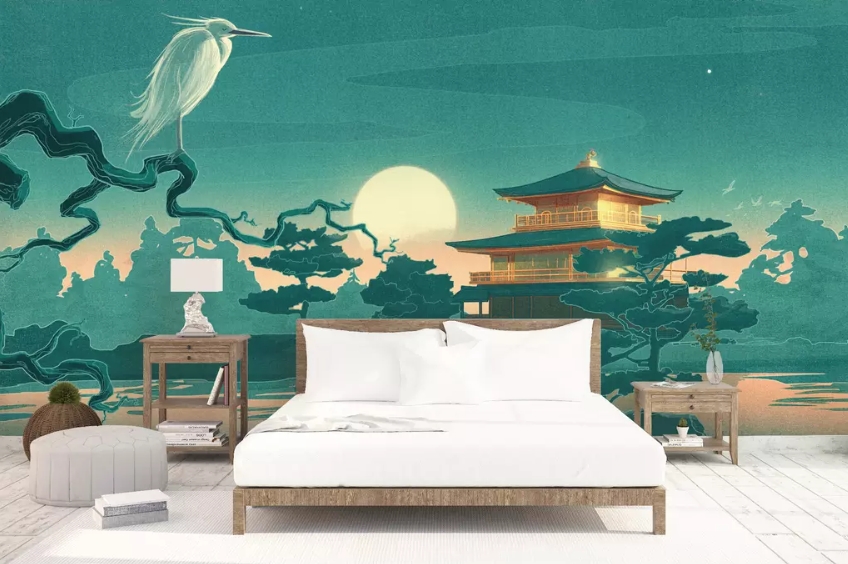 3D Palace Bird 1324 Wallpaper AJ Wallpaper 2