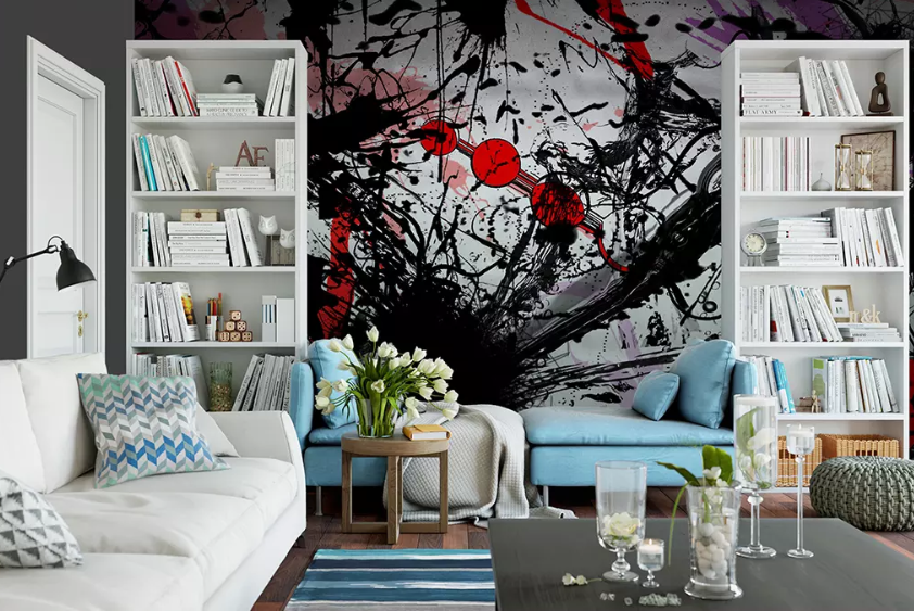 3D Abstract Sprinkling Ink 1229 Wallpaper AJ Wallpaper 2