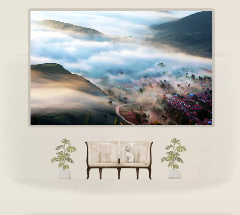 3D Overlooking Small Town 1195 Wallpaper AJ Wallpaper 2