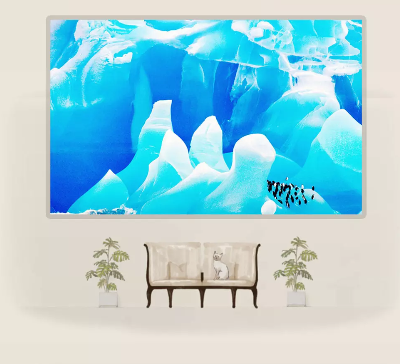 3D Iceberg Penguin 1193 Wallpaper AJ Wallpaper 2