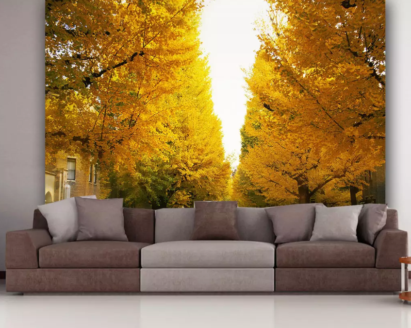 3D Lush Autumn Maple 1187 Wallpaper AJ Wallpaper 2
