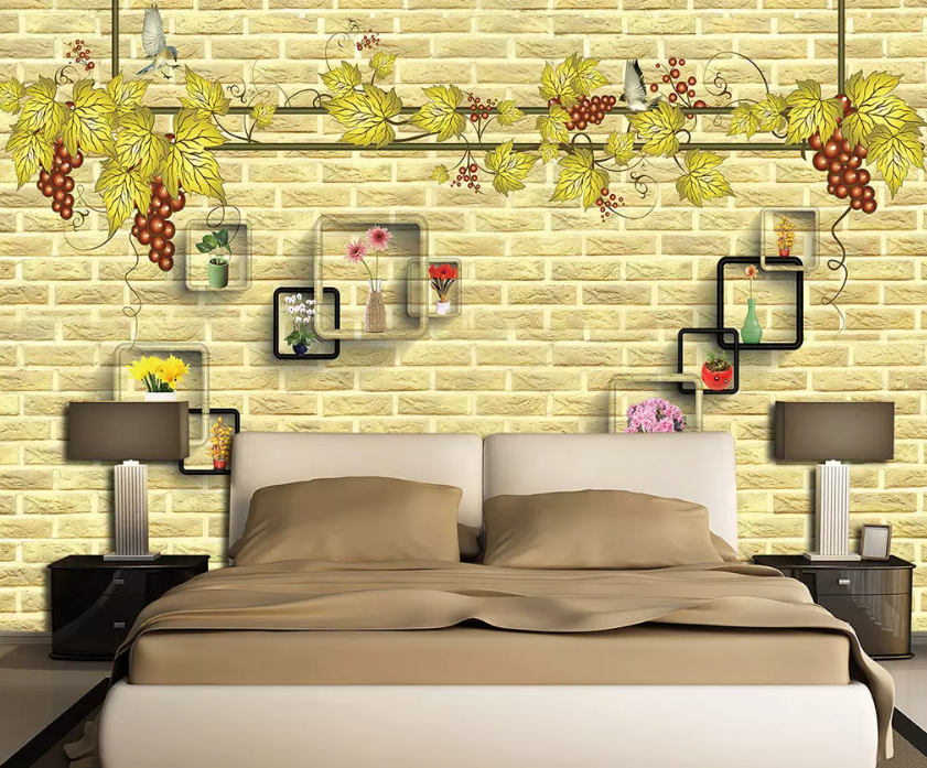 3D Box Decoration Flower 1157 Wallpaper AJ Wallpaper 2