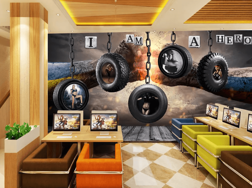 3D Fitness Equipment Wheel 1137 Wallpaper AJ Wallpaper 2