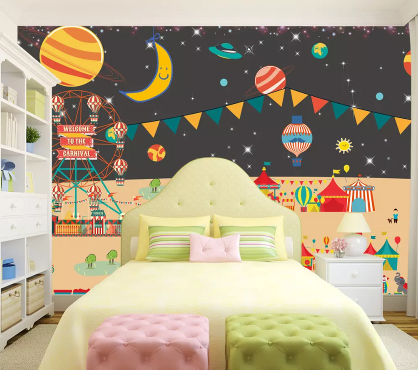 3D Moon Amusement Park 1131 Wallpaper AJ Wallpaper 2