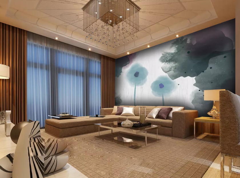 3D Gouache Flower 1088 Wallpaper AJ Wallpaper 2