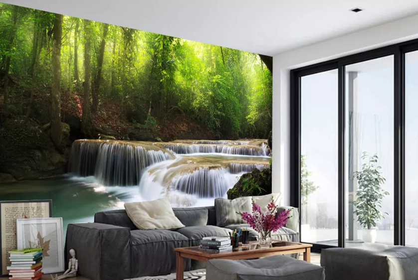 3D Woods Stream 1069 Wallpaper AJ Wallpaper 2