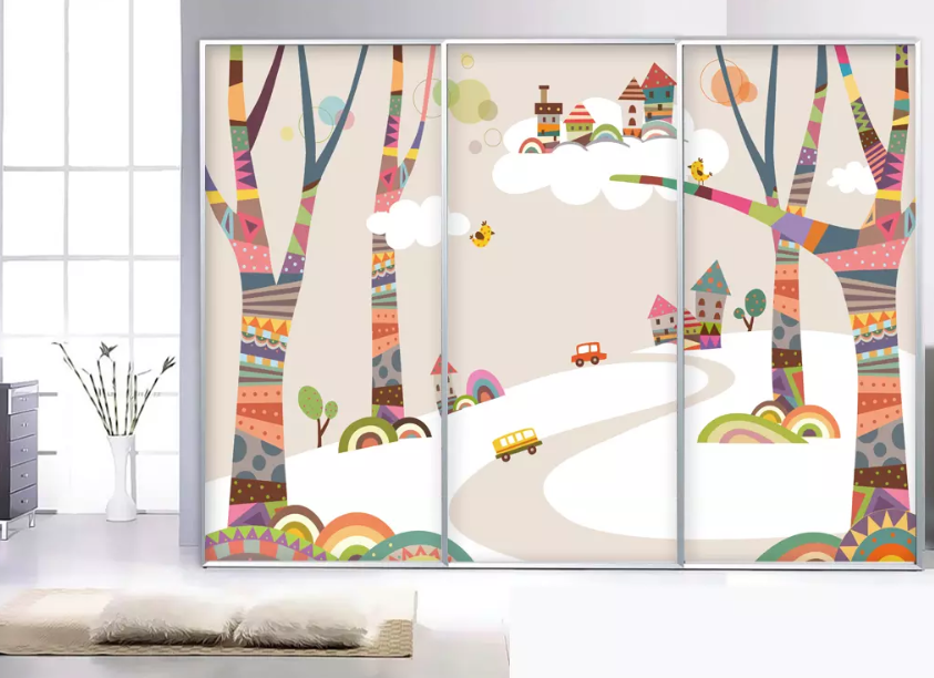 3D Color Pattern Tree 1044 Wallpaper AJ Wallpaper 2