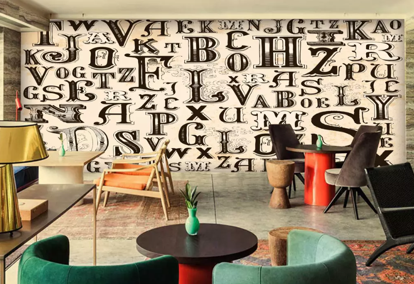 3D Full Wall Letter 1006 Wallpaper AJ Wallpaper 2