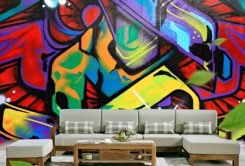 3D Graffiti Colored Shiny 997 Wallpaper AJ Wallpaper 2