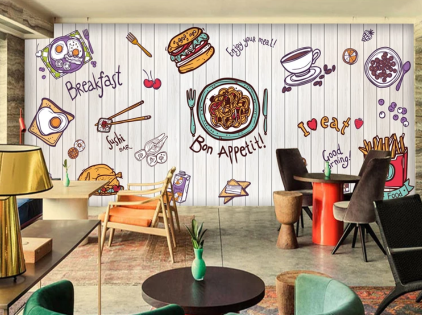 3D Noodle Fries 973 Wallpaper AJ Wallpaper 2