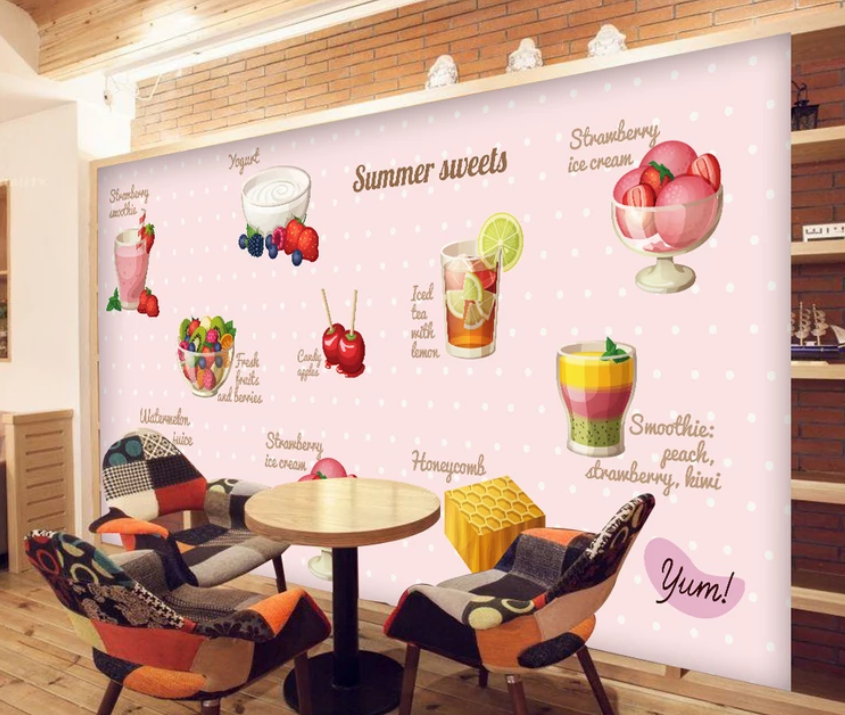 3D Drink Cherry 971 Wallpaper AJ Wallpaper 2