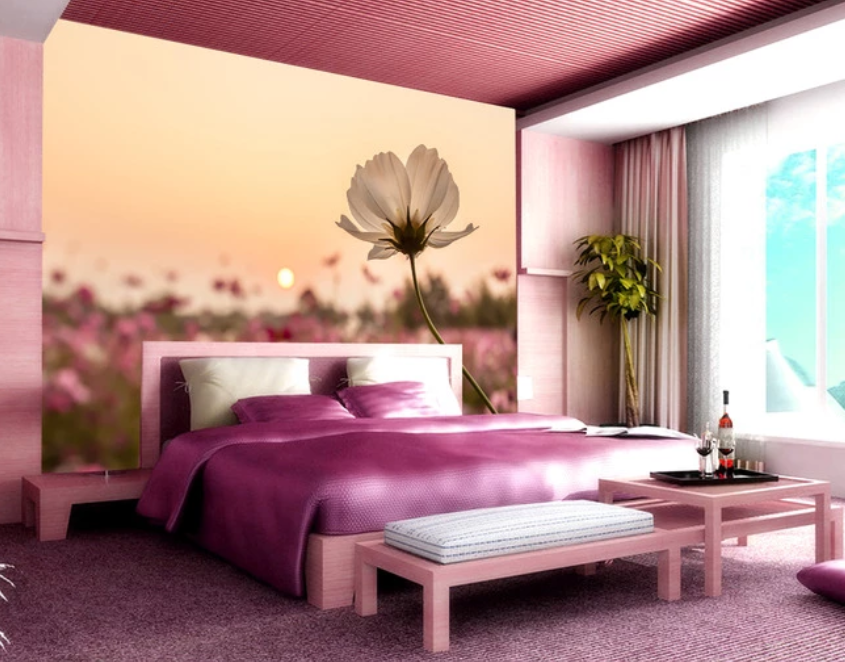 3D Morning White Flower 946 Wallpaper AJ Wallpaper 2