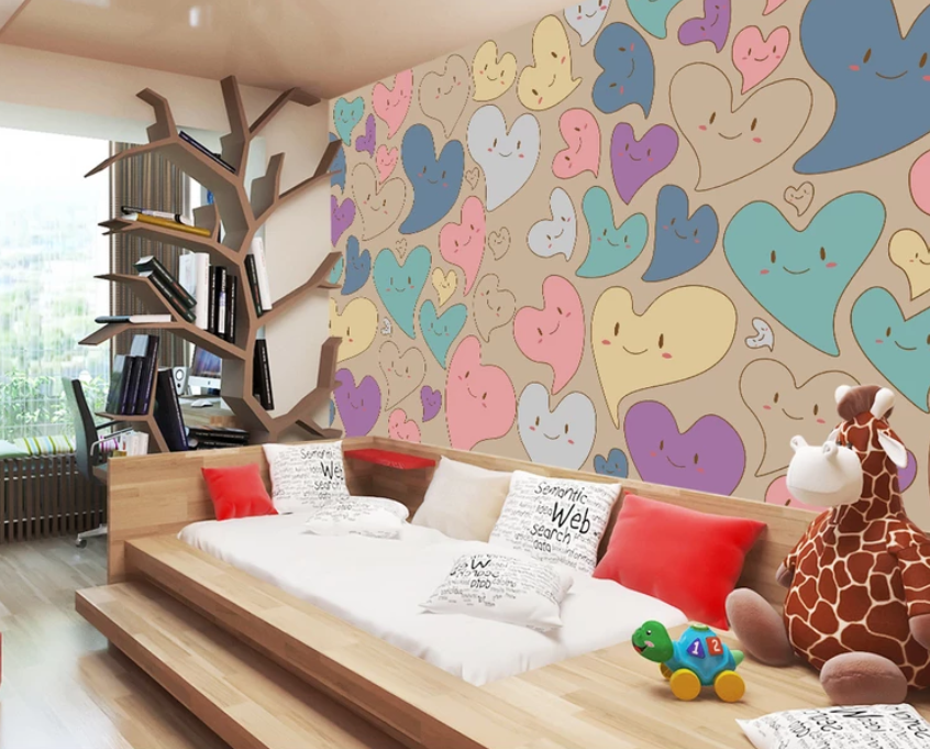 3D Colored Love 934 Wallpaper AJ Wallpaper 2