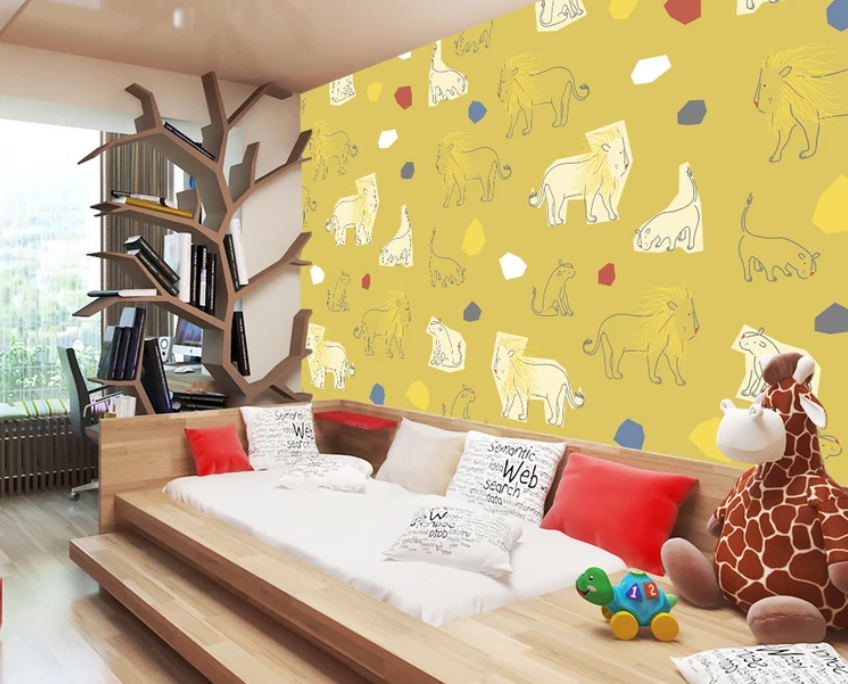 3D Graffiti Lion 879 Wallpaper AJ Wallpaper 2