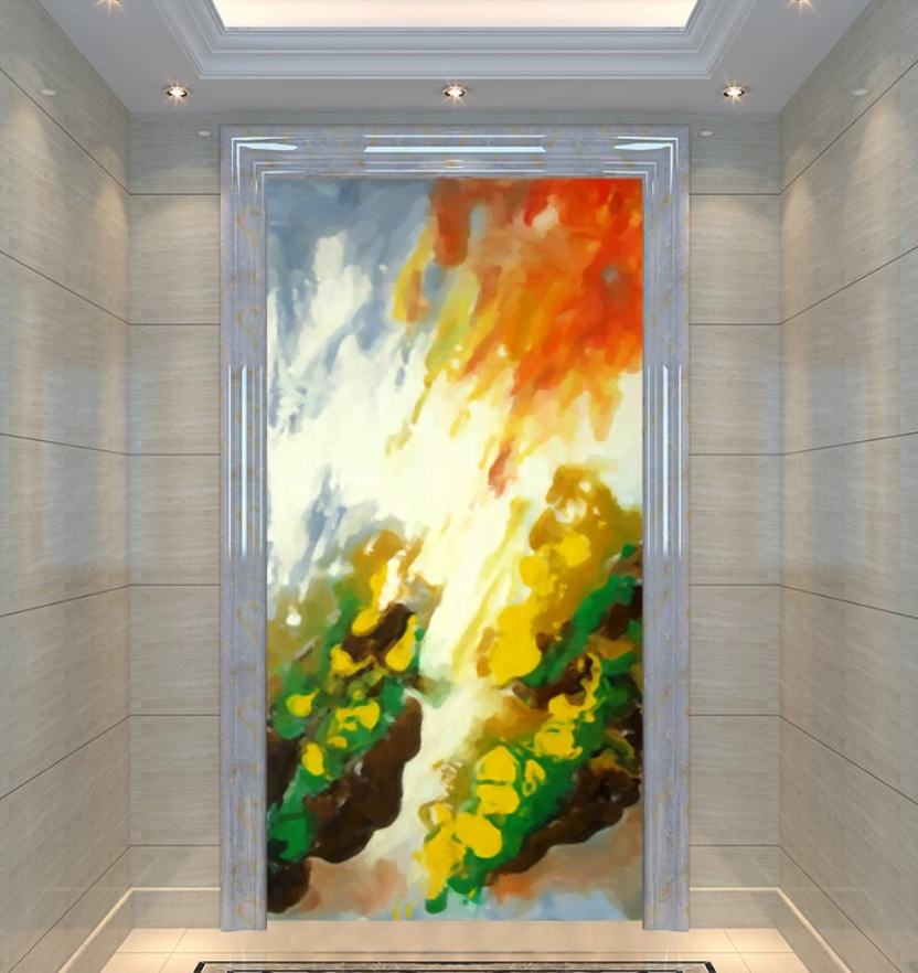 3D Oil Painting Sunset 1640 Wallpaper AJ Wallpaper