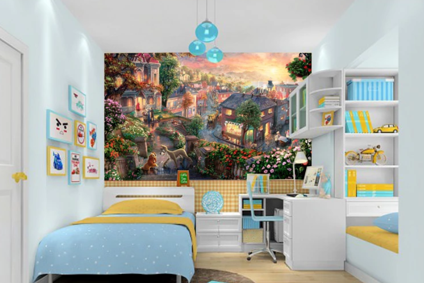 3D Beautiful Town 831 Wallpaper AJ Wallpaper 2