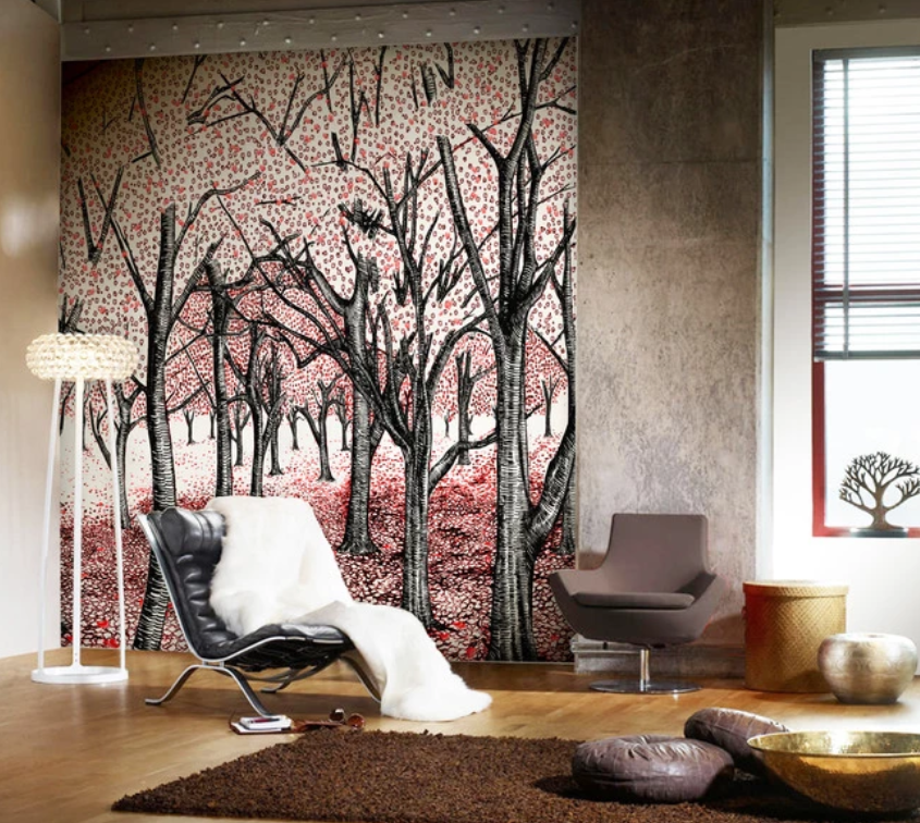 3D Tailoring The Woods Shape 824 Wallpaper AJ Wallpaper 2