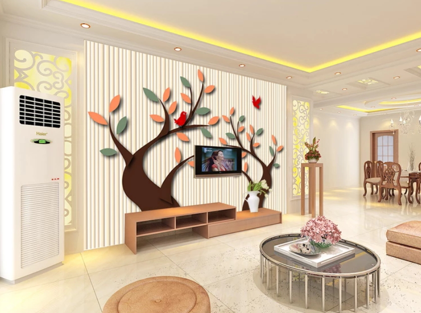 3D Crop Tree Pattern 822 Wallpaper AJ Wallpaper 2