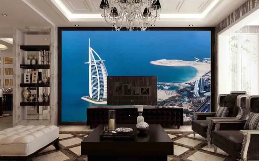 3D Broad Sea City 813 Wallpaper AJ Wallpaper 2