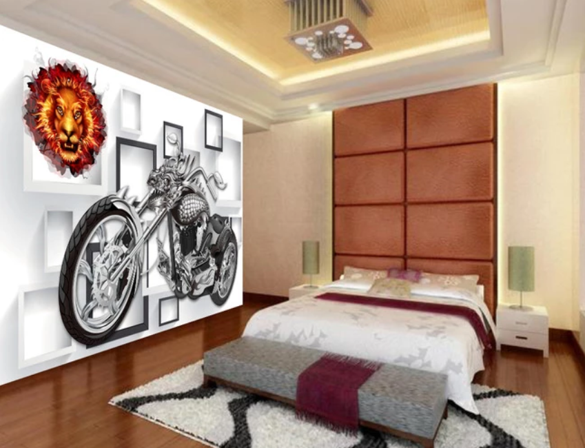 3D Luxury Motorcycle 802 Wallpaper AJ Wallpaper 2