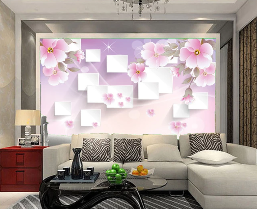 3D Flower Square Shining 765 Wallpaper AJ Wallpaper 2