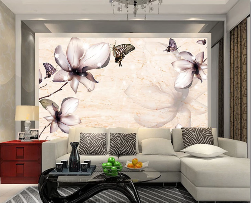 3D Purple Flower 755 Wallpaper AJ Wallpaper 2