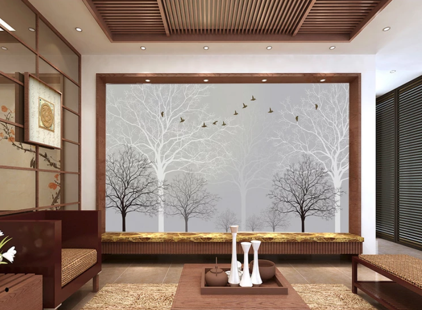 3D Branch Bird 728 Wallpaper AJ Wallpaper 2