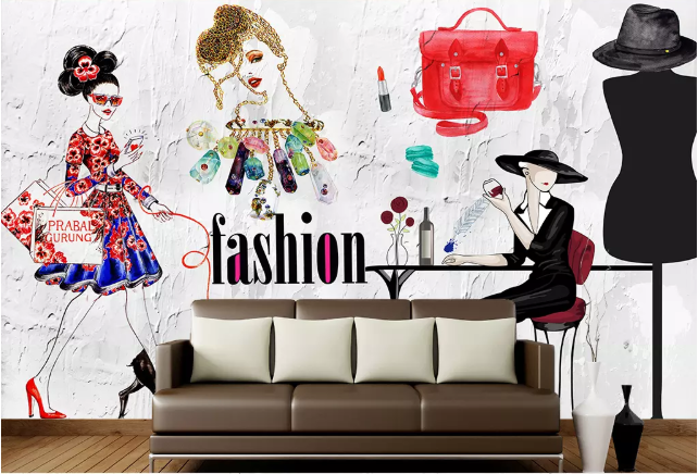 3D Fashion Girl 2161 Wall Murals