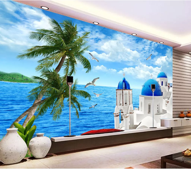 3D Sea Castle 2001 Wall Murals