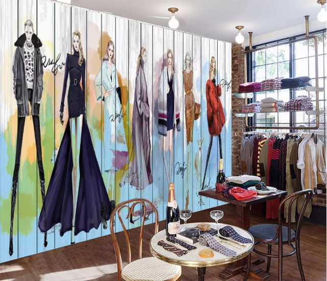 3D Fashion Clothes 2120 Wall Murals