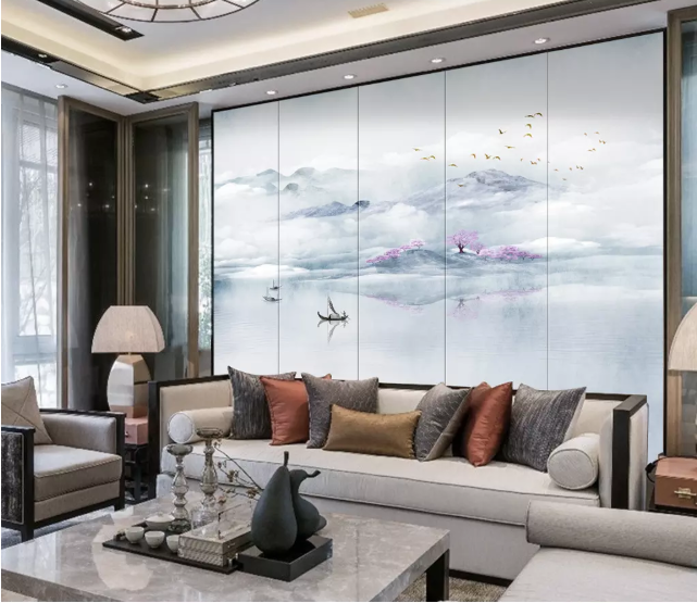 3D River Valley 2198 Wall Murals