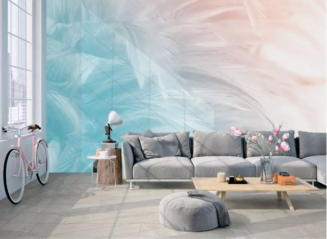 3D Fashion Feather 2162 Wall Murals