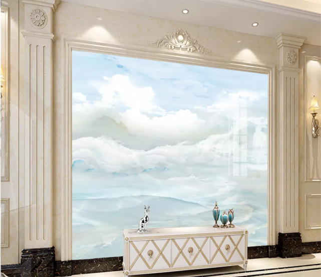 3D White Clouds 2202 Wall Murals