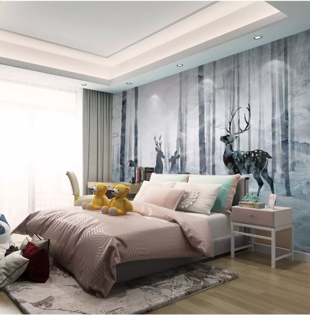 3D Forest Fawn 2140 Wall Murals
