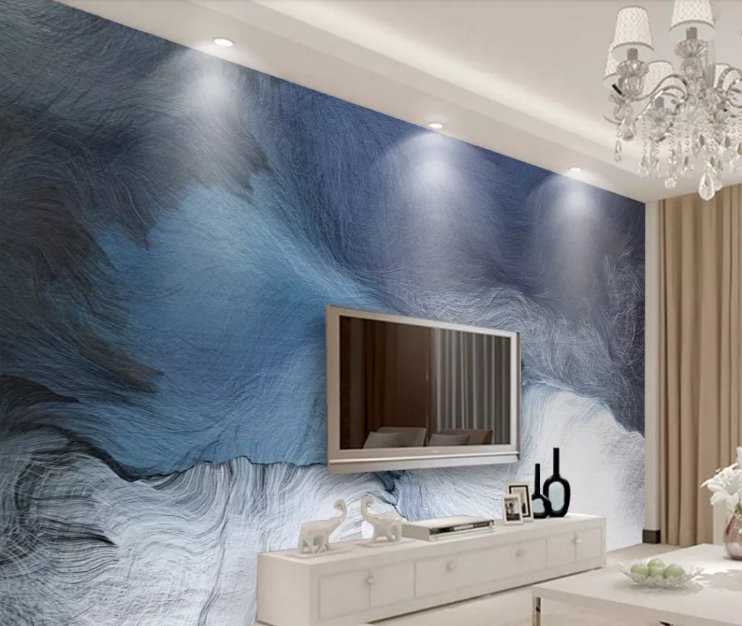 3D Blue Graffiti 030 Wall Murals Wallpaper AJ Wallpaper 2