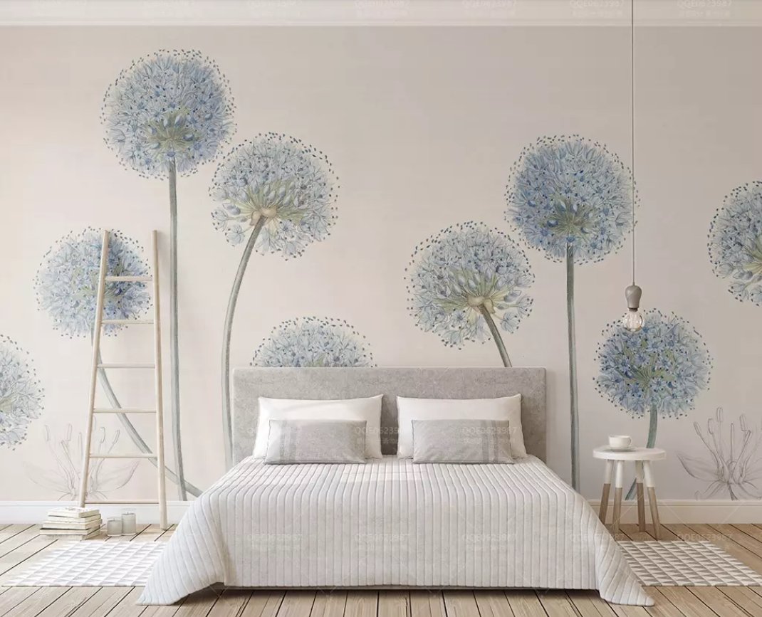 3D White Daisies 020 Wall Murals Wallpaper AJ Wallpaper 2