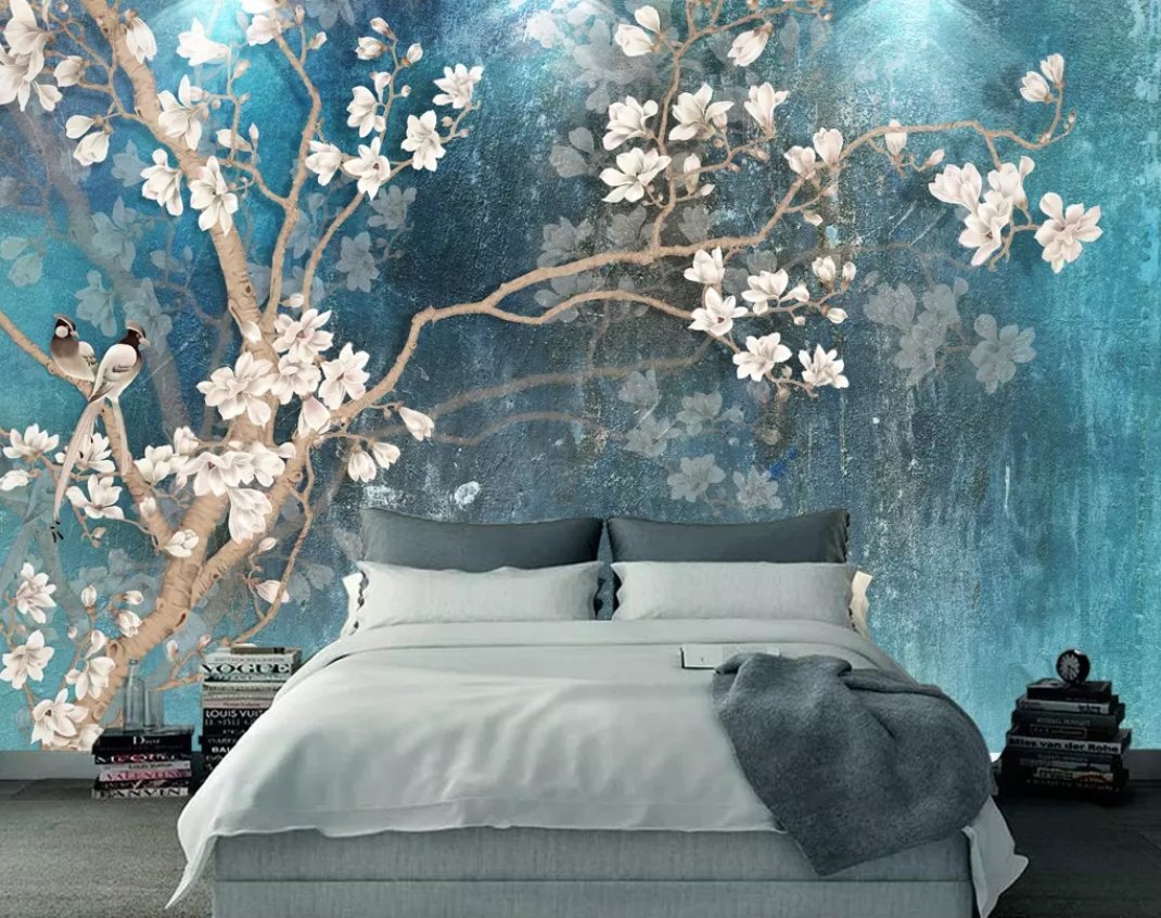 3D Branch Plum 609 Wall Murals Wallpaper AJ Wallpaper 2