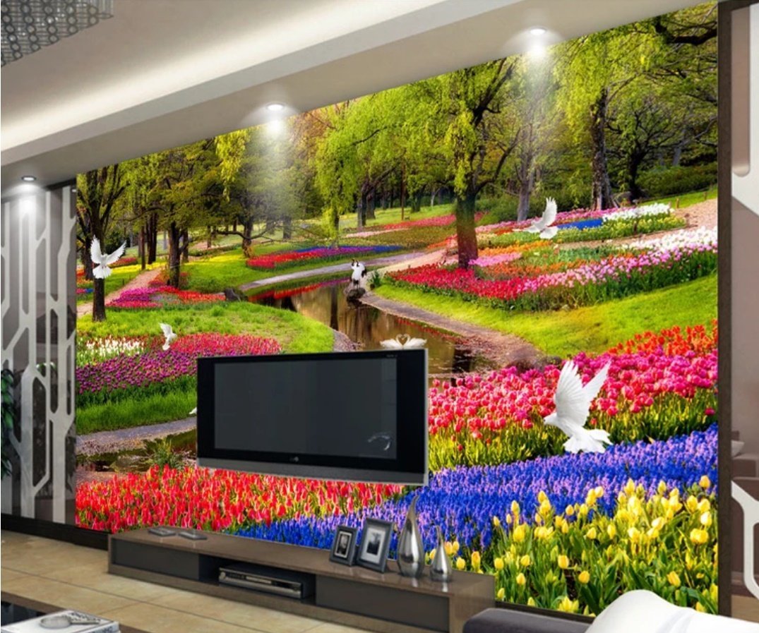 3D Garden 900 Wall Murals Wallpaper AJ Wallpaper 2