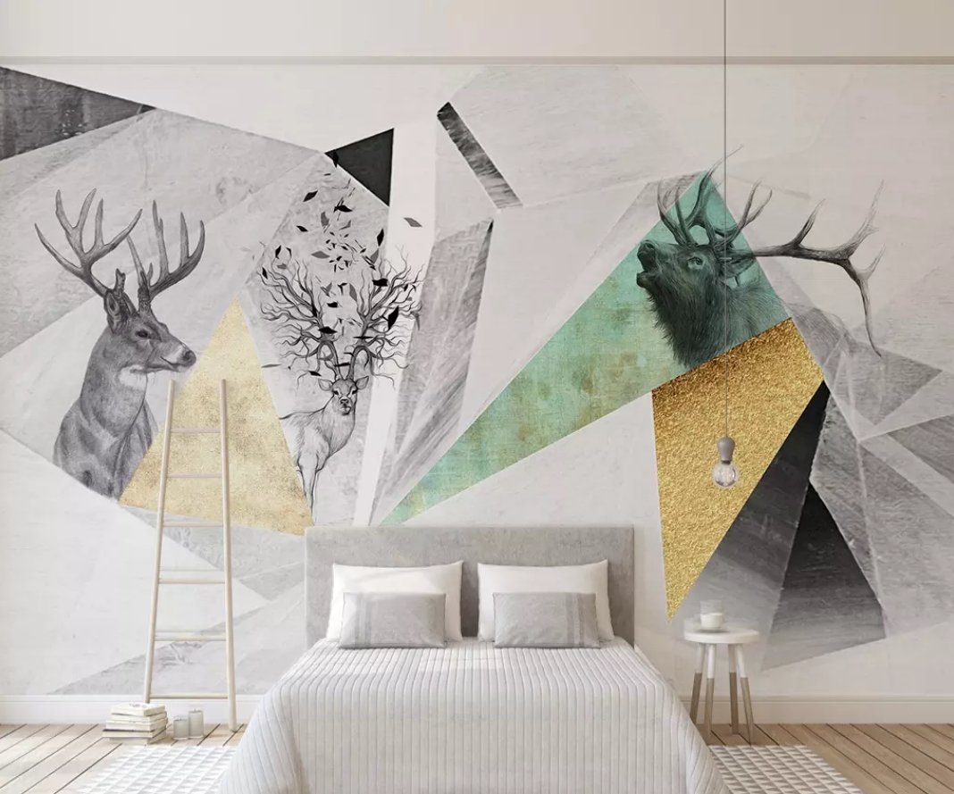 3D Colored Elk 513 Wall Murals Wallpaper AJ Wallpaper 2