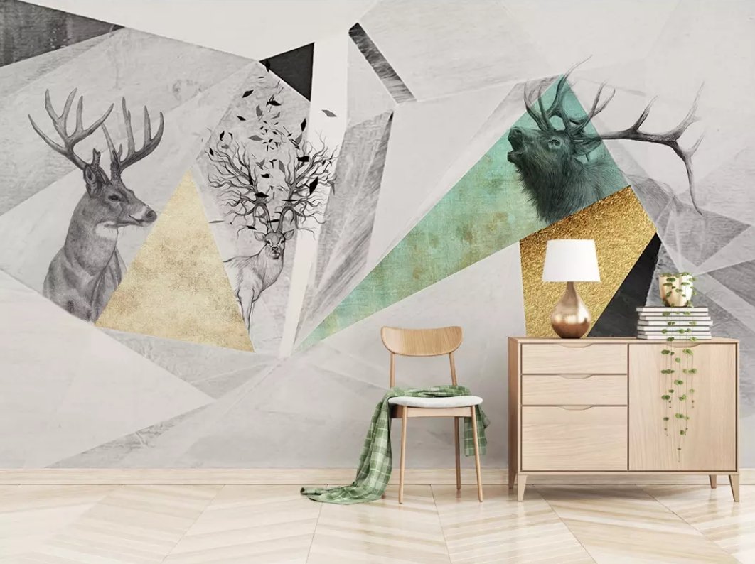 3D Colored Elk 513 Wall Murals Wallpaper AJ Wallpaper 2