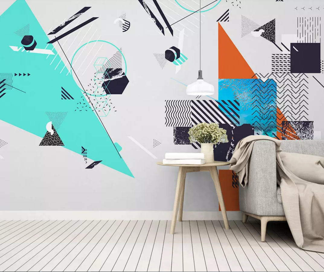3D Triangle Shape WG834 Wall Murals