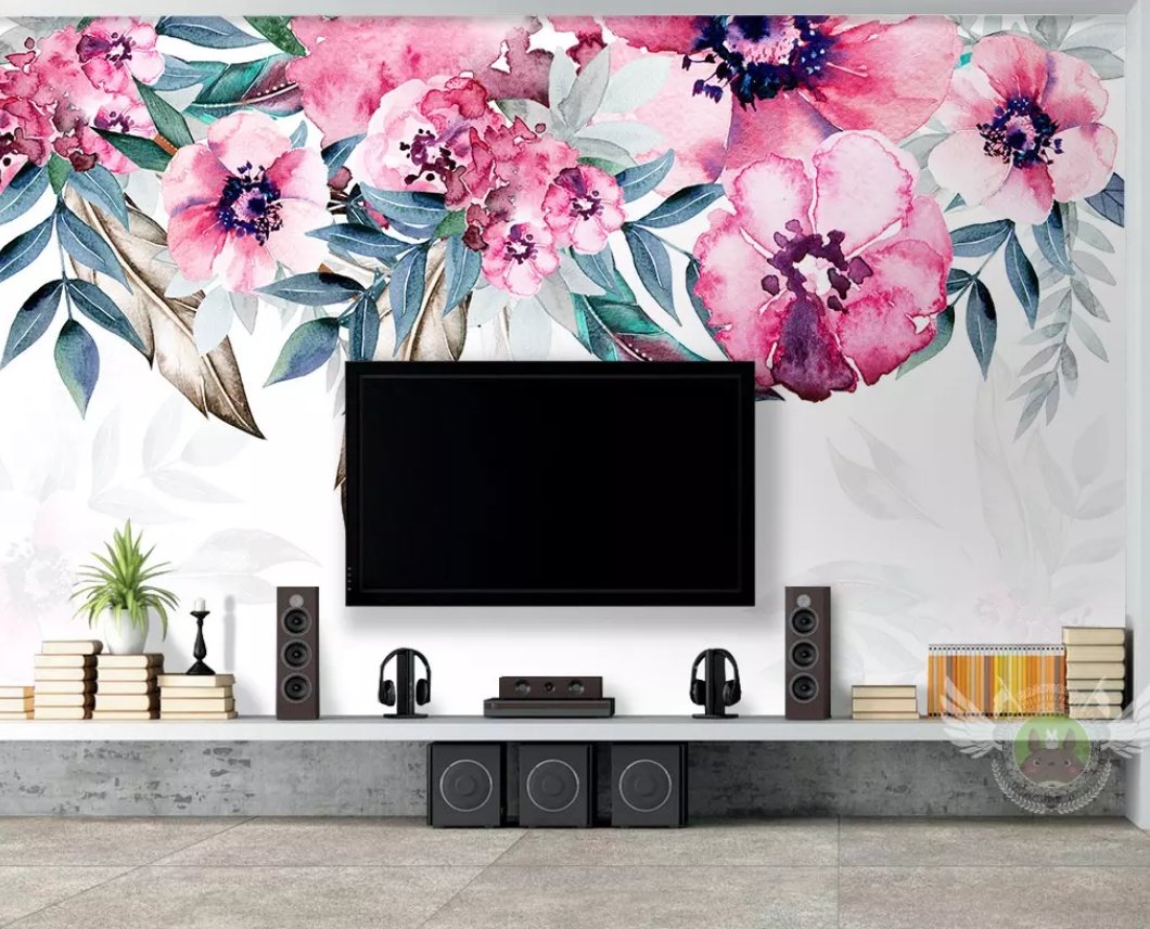 3D Colored Flowers 187 Wall Murals Wallpaper AJ Wallpaper 2