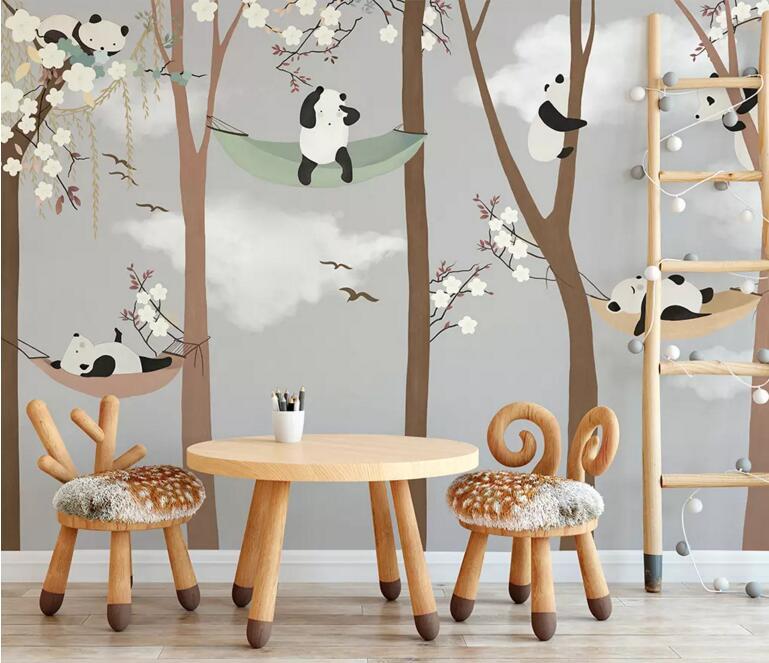 3D Bear Forest WC48 Wall Murals Wallpaper AJ Wallpaper 2