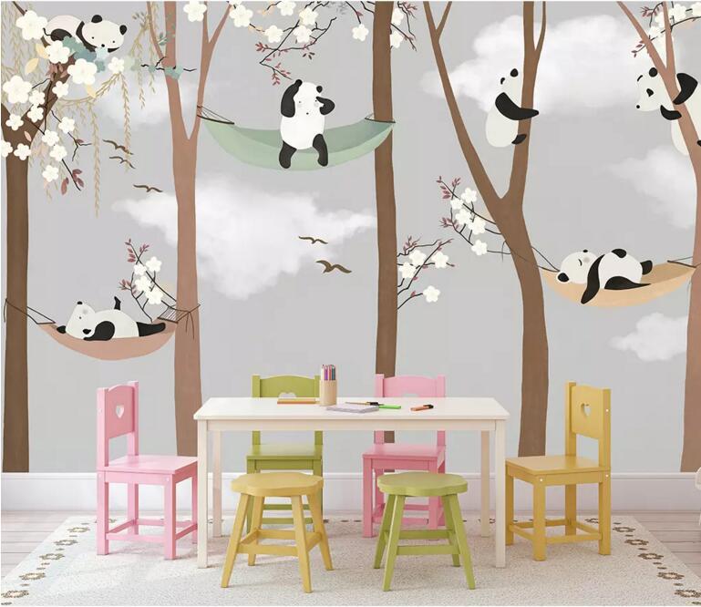 3D Bear Forest WC48 Wall Murals Wallpaper AJ Wallpaper 2