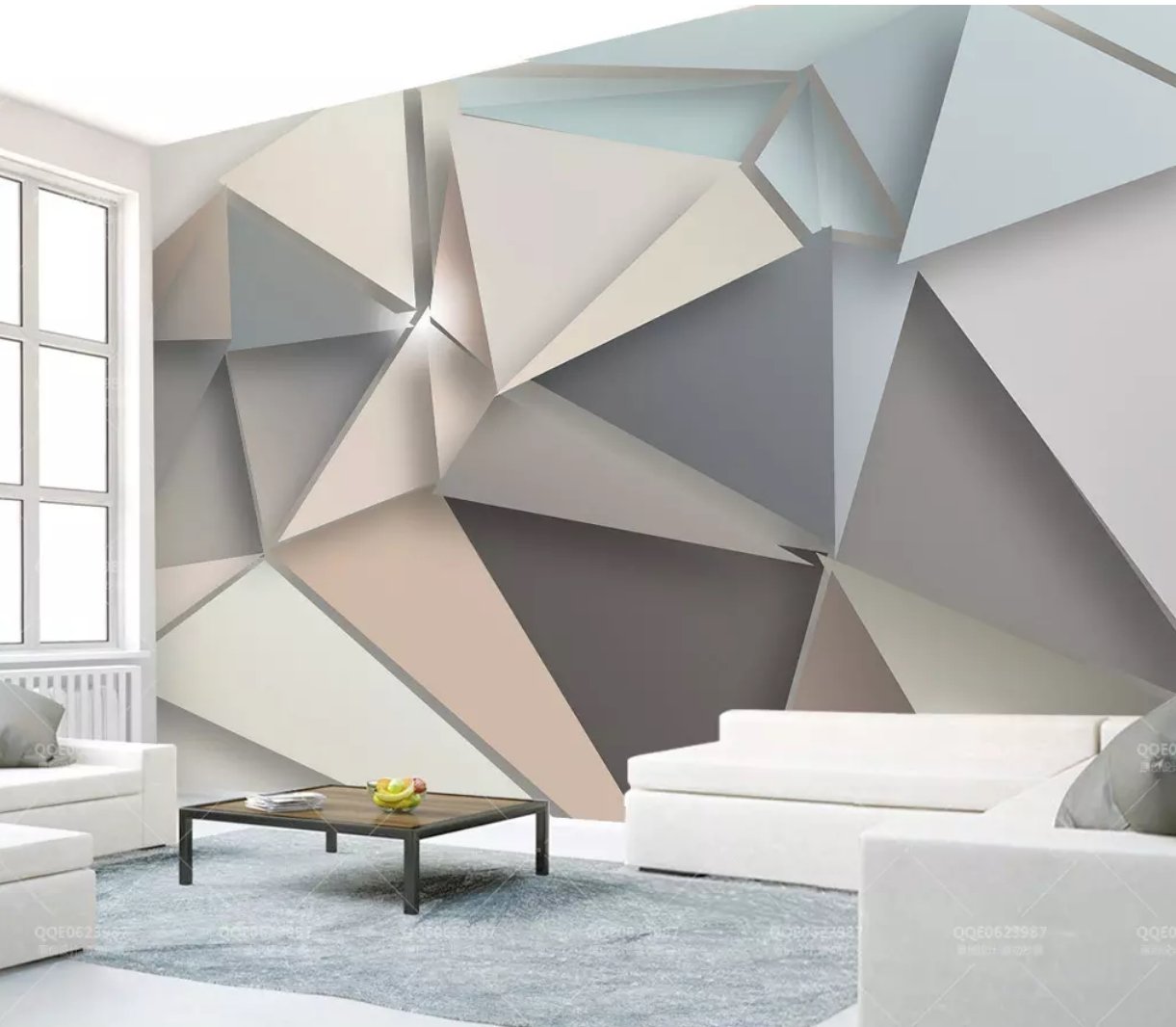 3D Color Geometry 045 Wall Murals Wallpaper AJ Wallpaper 2