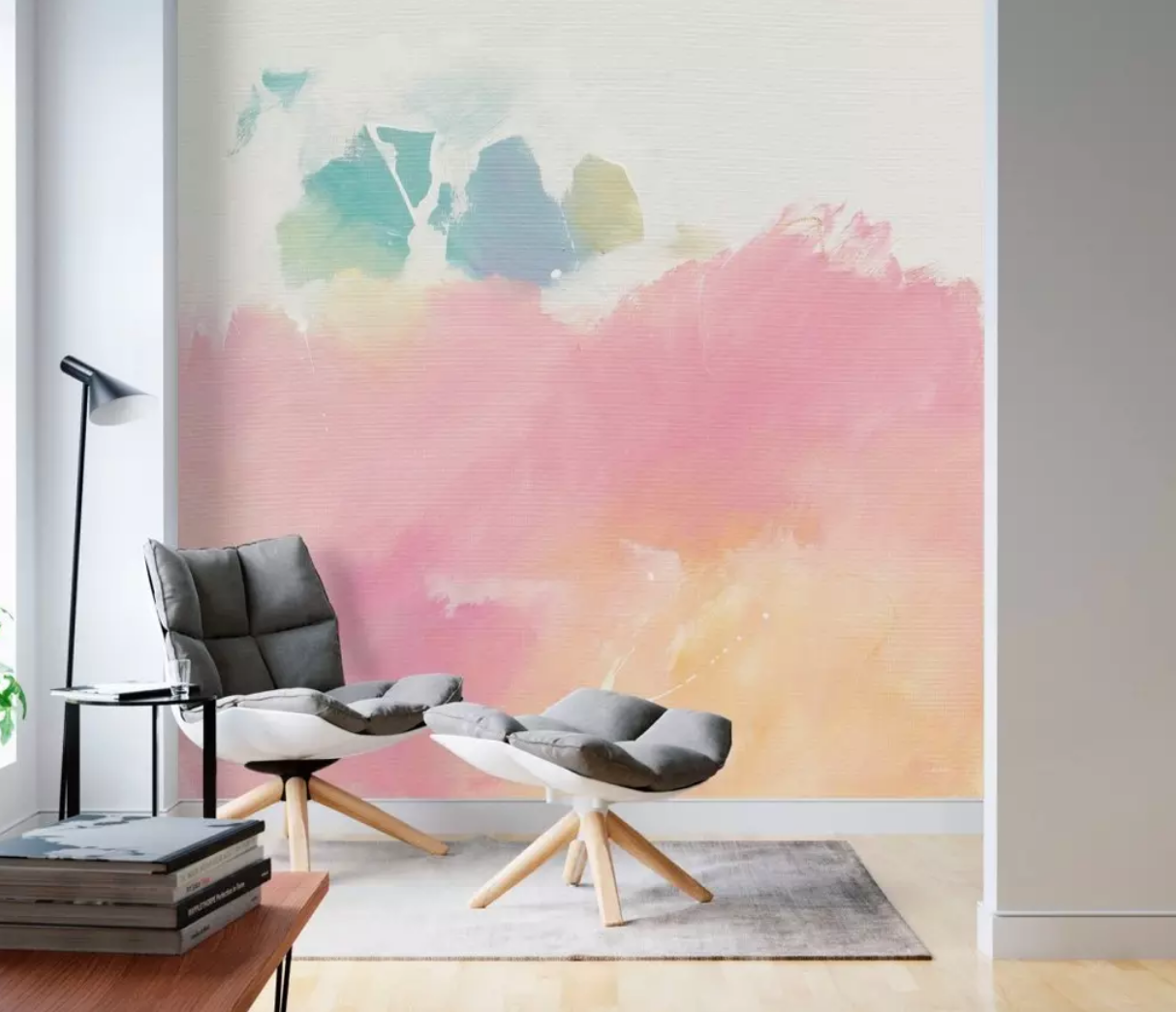 3D Red Paint WG1145 Wall Murals