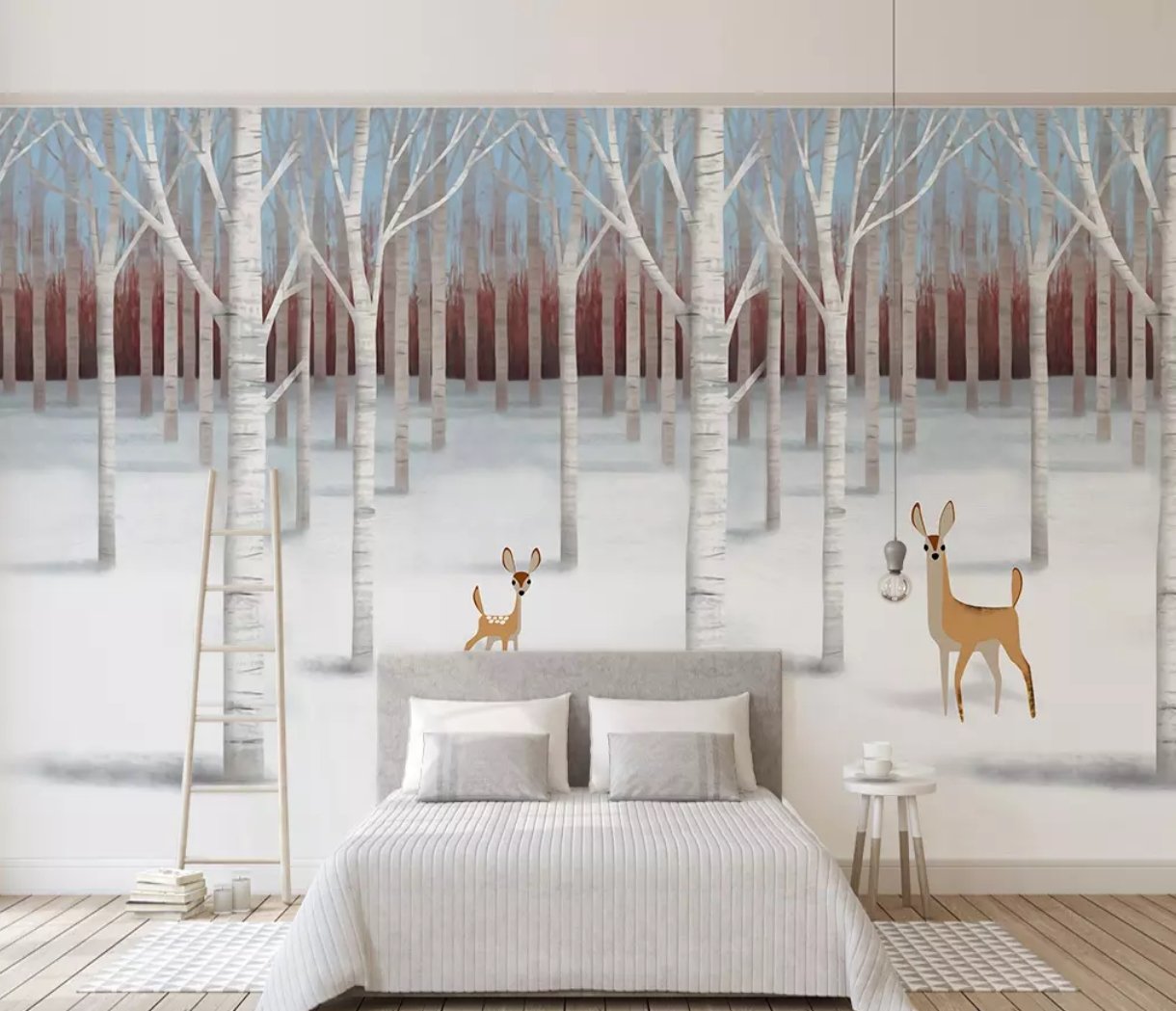 3D Snow Fawn 387 Wall Murals Wallpaper AJ Wallpaper 2